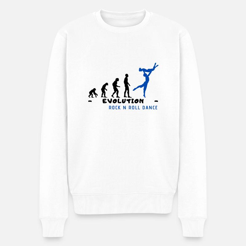 Evolution Rock n Roll Dance Black - Pull Premium bio Homme - blanc