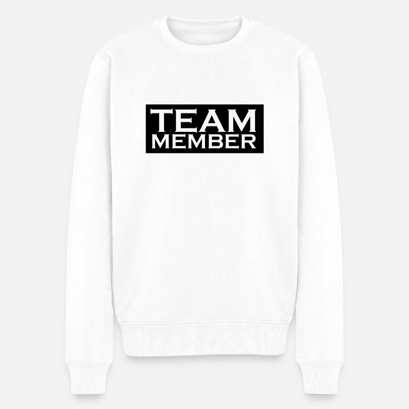 team member - Pull Premium bio Homme - blanc