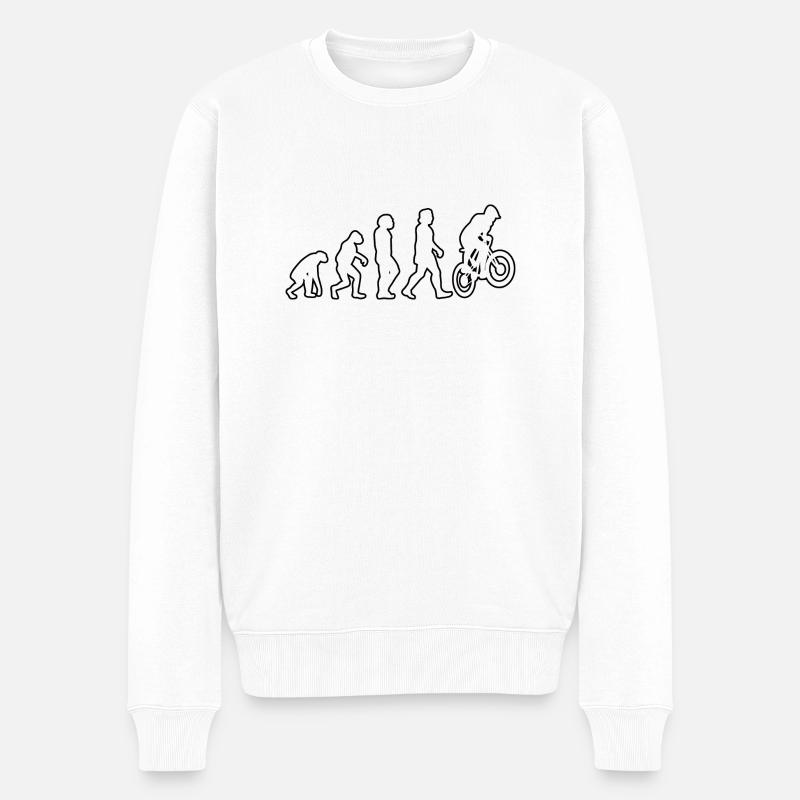 Cyclisme Cyclisme Cyclisme VTT Tour - Pull Premium bio Homme - blanc