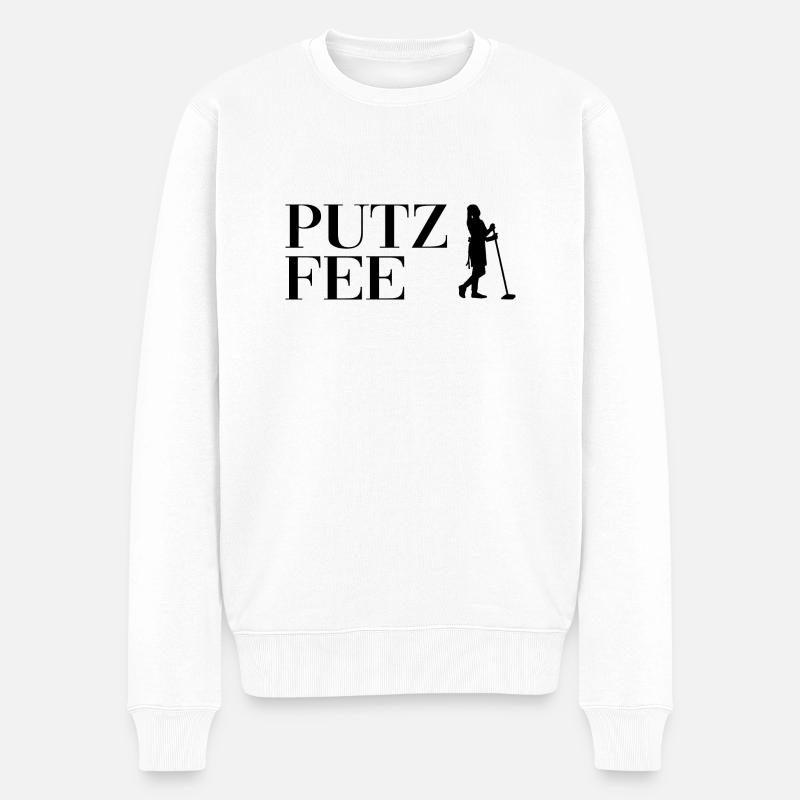 Putzfee Putzen Gebäudereiniger - Männer Premium Bio Pullover - Weiß