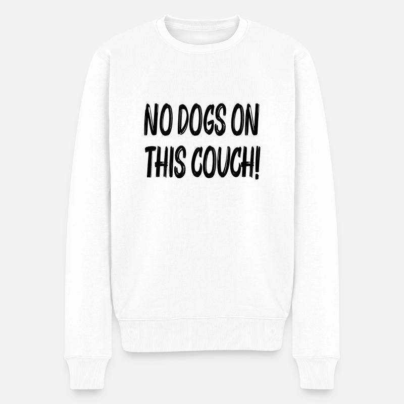 Hund Dog - Männer Premium Bio Pullover - Weiß
