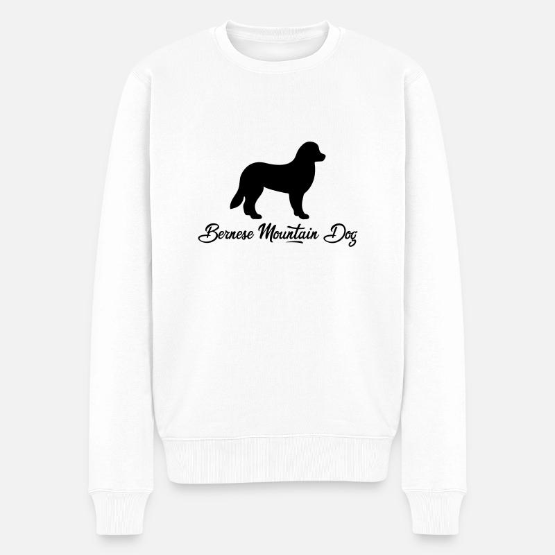 Berner Sennenhund - Männer Premium Bio Pullover - Weiß