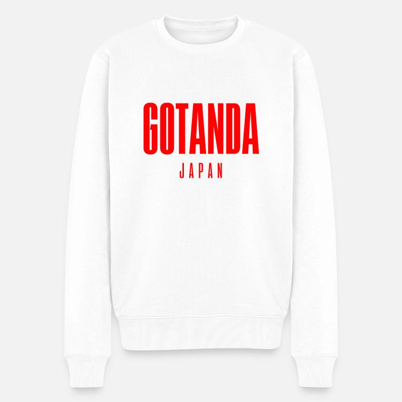 Gotanda Japan - Männer Premium Bio Pullover - Weiß