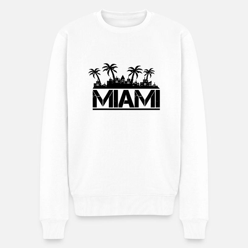 Miami - Pull Premium bio Homme - blanc