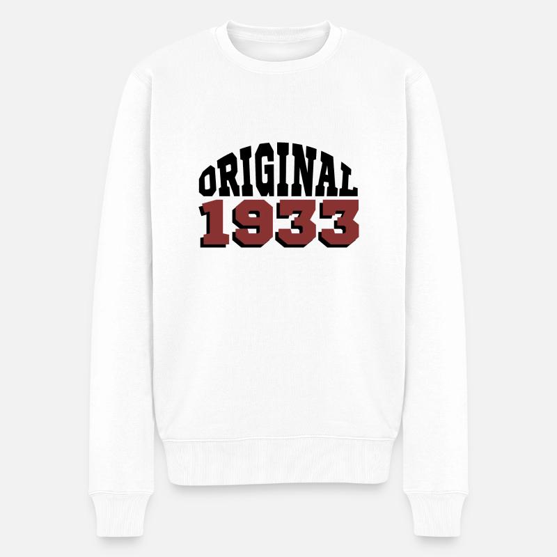 Original 1933 - Männer Premium Bio Pullover - Weiß