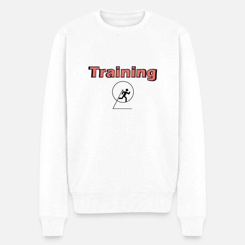 Training - Pull Premium bio Homme - blanc
