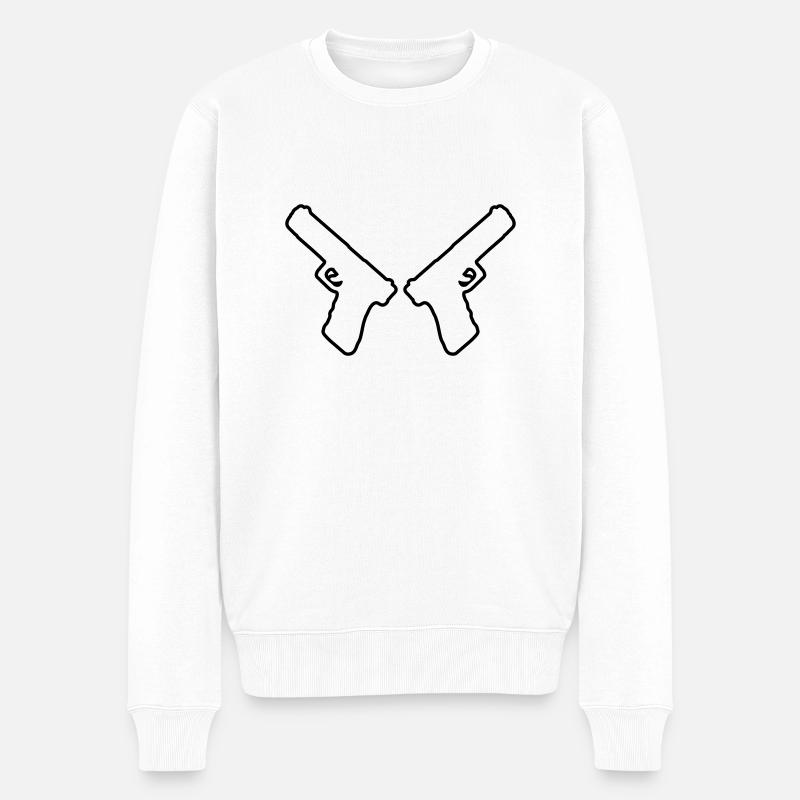 Armes - Pull Premium bio Homme - blanc