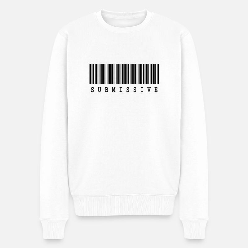 Submissive - Männer Premium Bio Pullover - Weiß