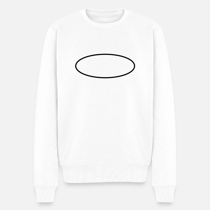 Hintergrund - Männer Premium Bio Pullover - Weiß