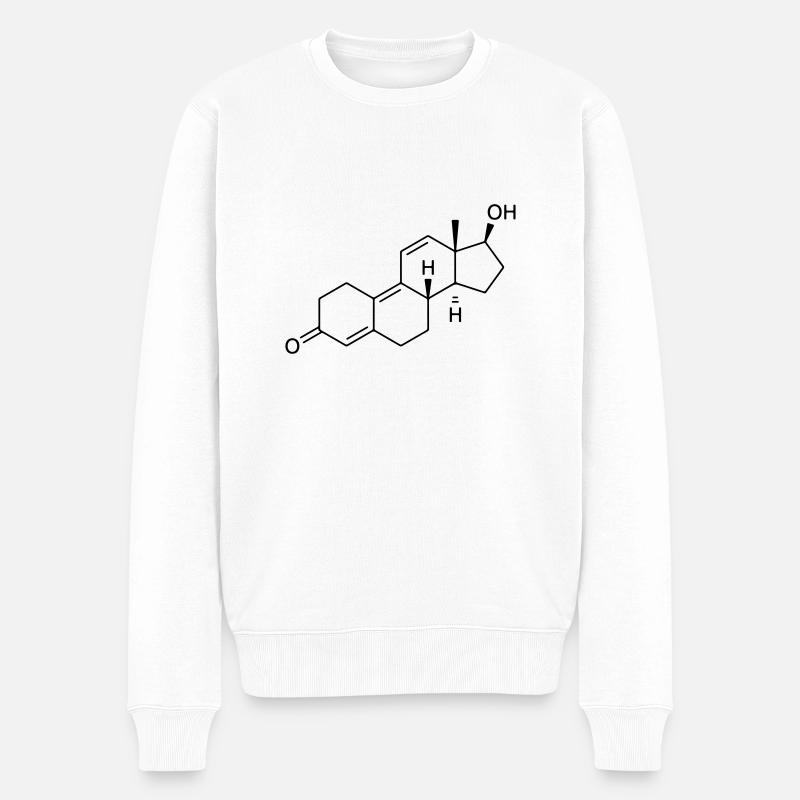 Trenbolone - Pull Premium bio Homme - blanc