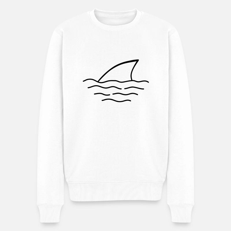 shark - Pull Premium bio Homme - blanc