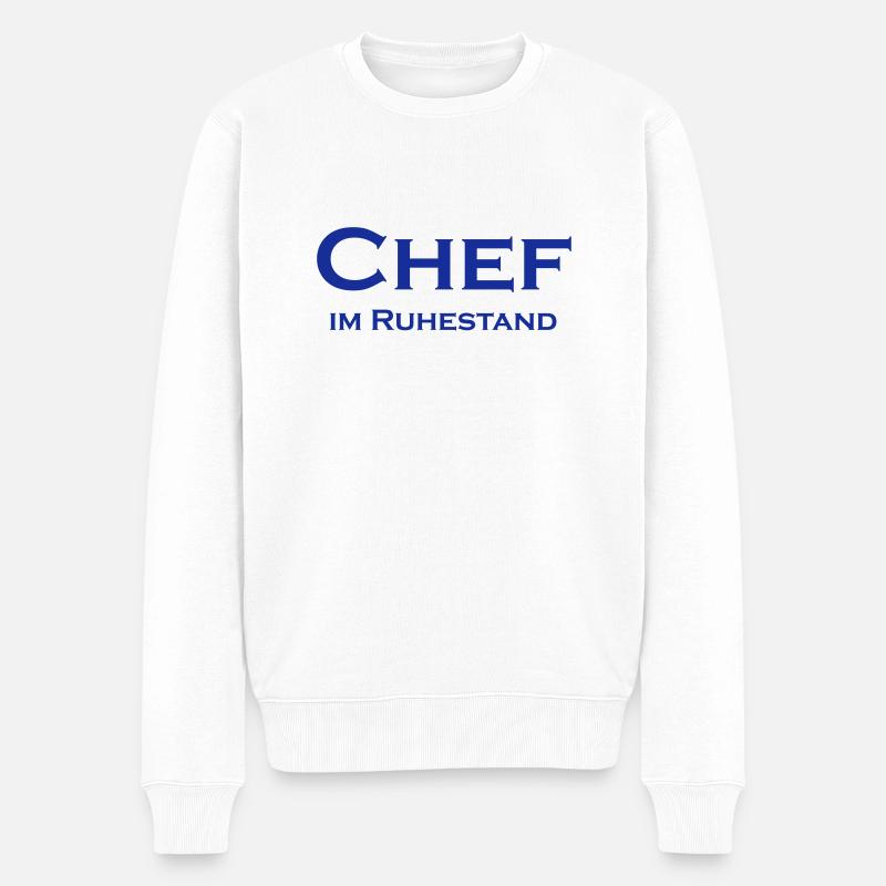 Chef à la retraite - Pull Premium bio Homme - blanc