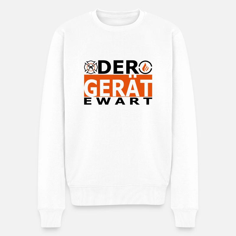 Der Gerät (ewart) - Männer Premium Bio Pullover - Weiß