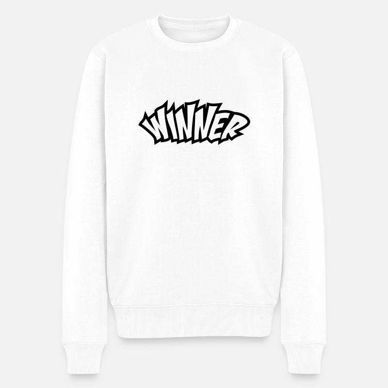 Gagnant - Pull Premium bio Homme - blanc