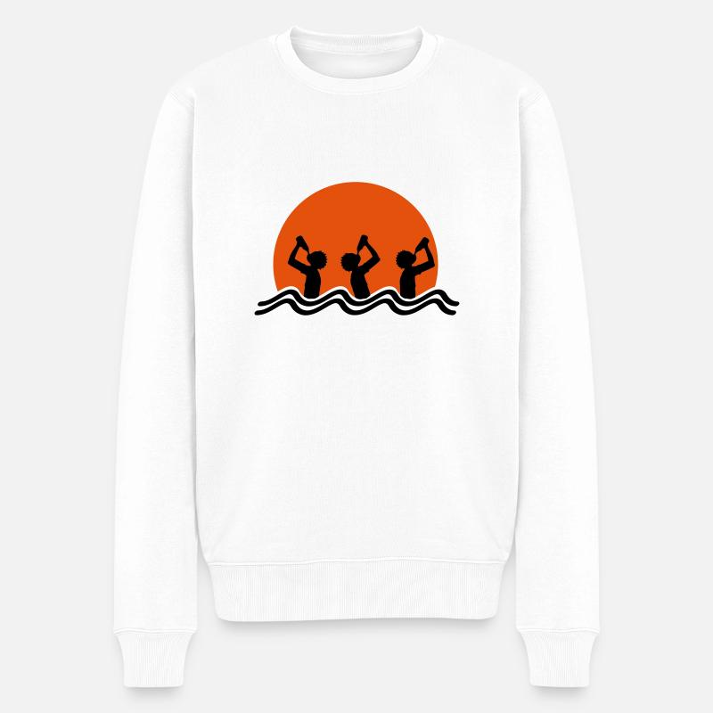 Beach Drinking Team - Pull Premium bio Homme - blanc