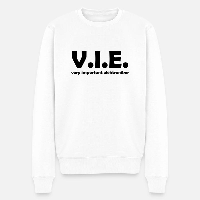 elektroniker - Männer Premium Bio Pullover - Weiß