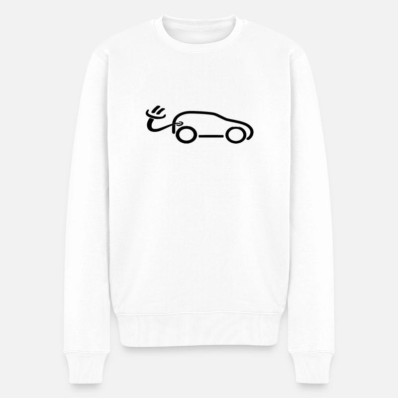 e auto b - Pull Premium bio Homme - blanc