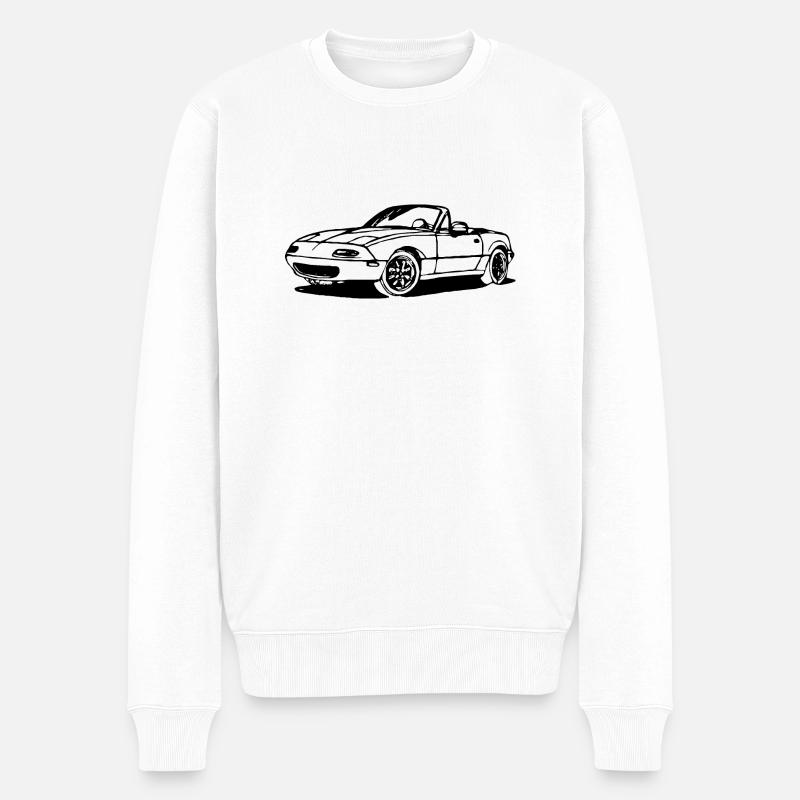 CLASSIQUE MIATA MK1 MX5 EUNOS - Pull Premium bio Homme - blanc
