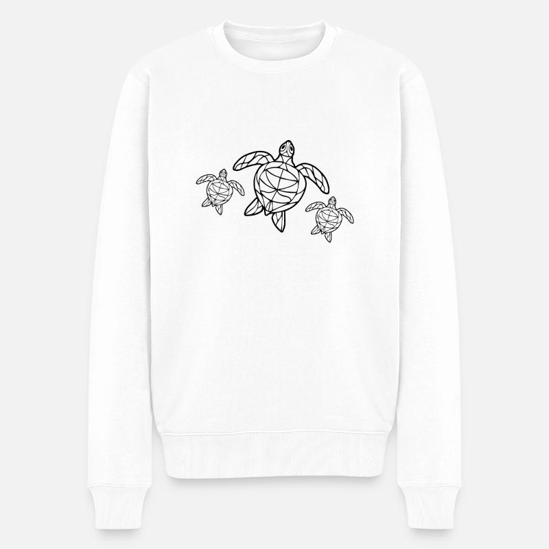 Diving Dive tauchen - Männer Premium Bio Pullover - Weiß