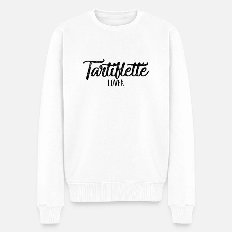 Tartiflette Lover noir - Pull Premium bio Homme - blanc