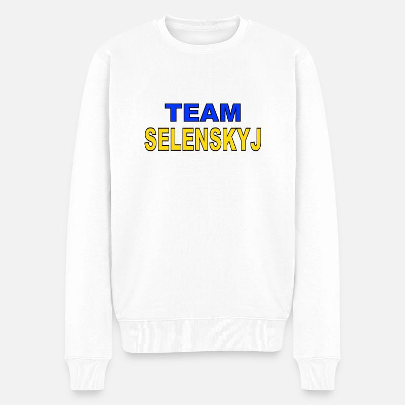 ÉQUIPE ZELENSKYJ - Pull Premium bio Homme - blanc