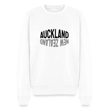 Auckland - Nouvelle-Zélande - Nouvelle-Zélande - Maori - Aotearoa - Pull Premium bio Homme - blanc - Devant - Thijin (182cm)