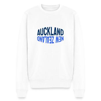 Auckland - Nouvelle-Zélande - Nouvelle-Zélande - Maori - Aotearoa - Pull Premium bio Homme - blanc - Devant - Thijin (182cm)