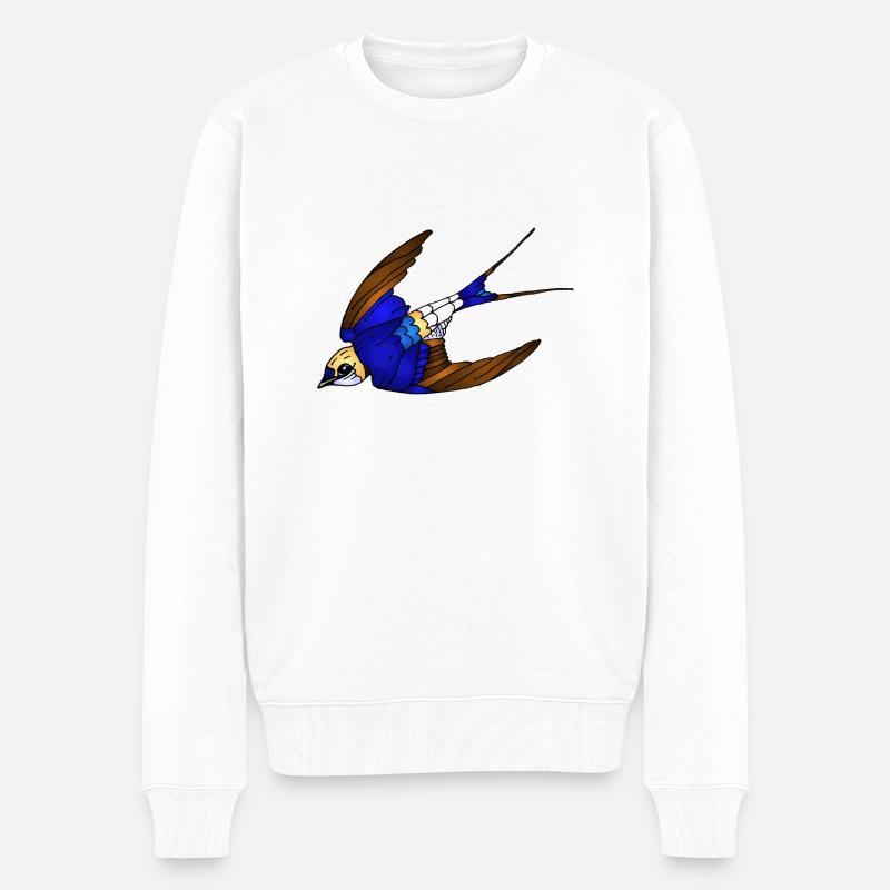 Oiseau - Pull Premium bio Homme - blanc