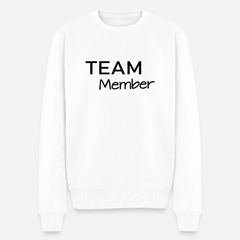 Team Member - Männer Premium Bio Pullover - Weiß