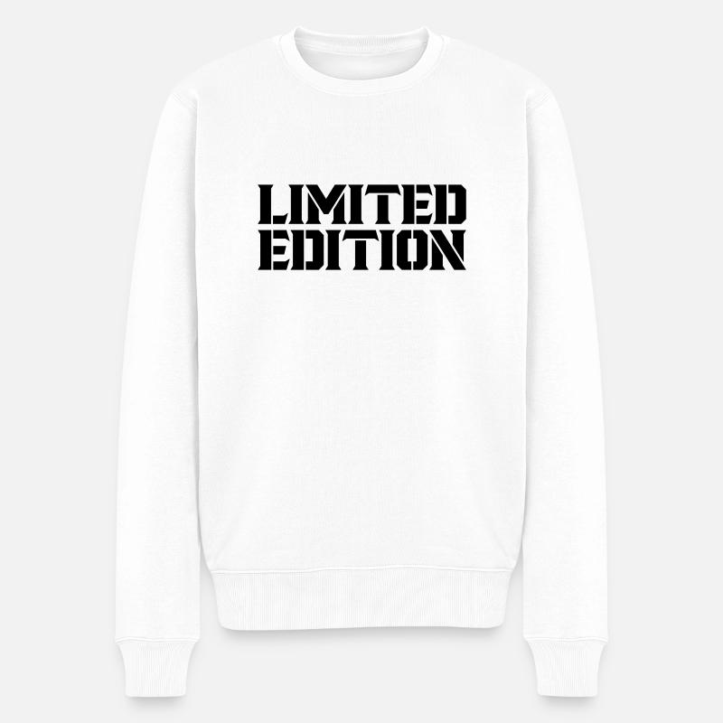 limited edition - Männer Premium Bio Pullover - Weiß