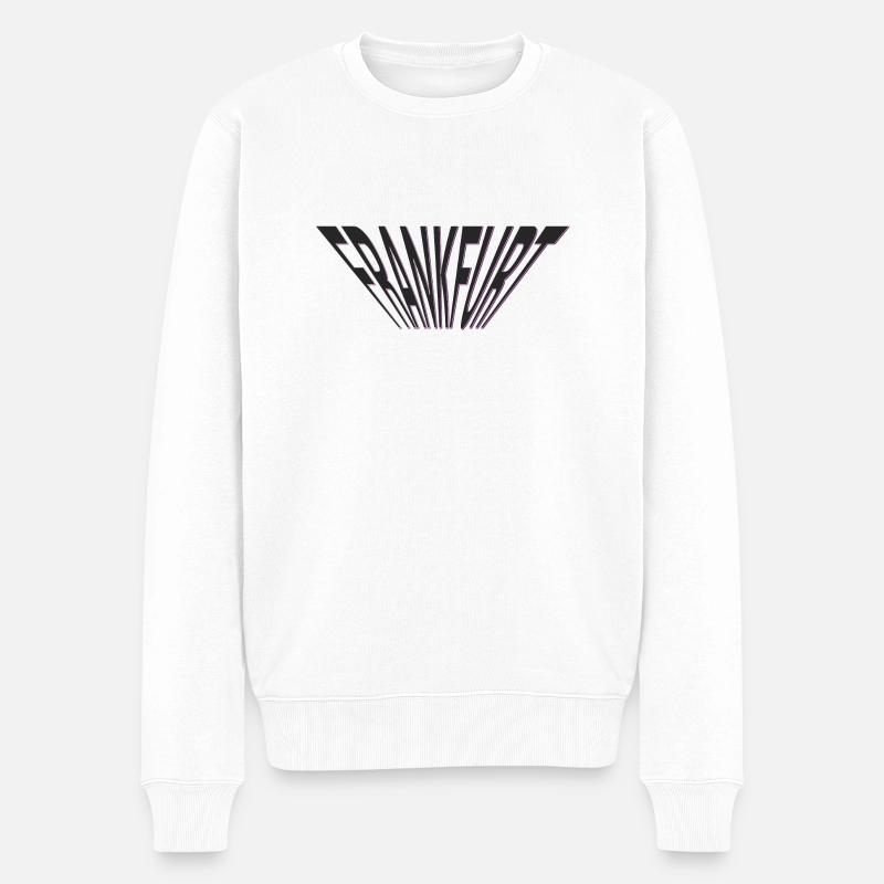 Frankfurt - Männer Premium Bio Pullover - Weiß