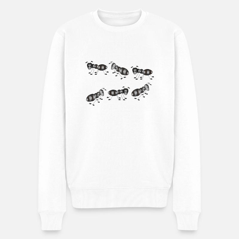 Fourmis - Pull Premium bio Homme - blanc