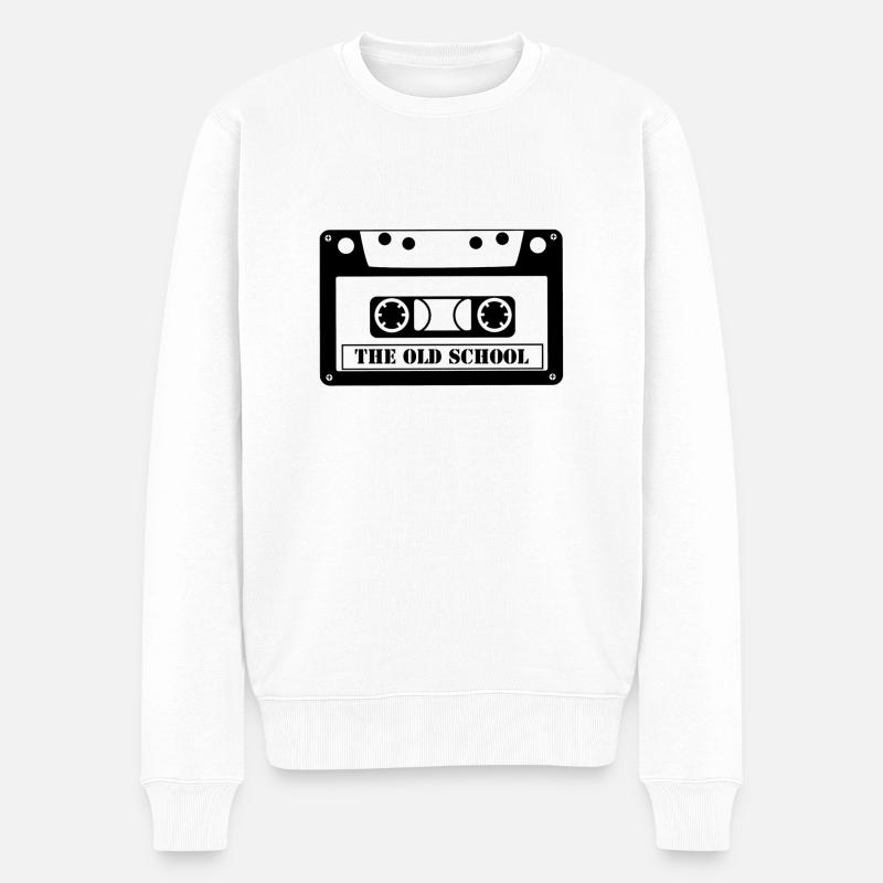 old-school - Pull Premium bio Homme - blanc