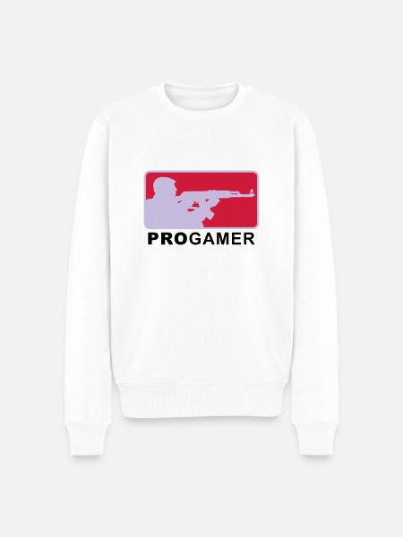 progamer_2011_4_3c - Männer Premium Bio Pullover - Weiß