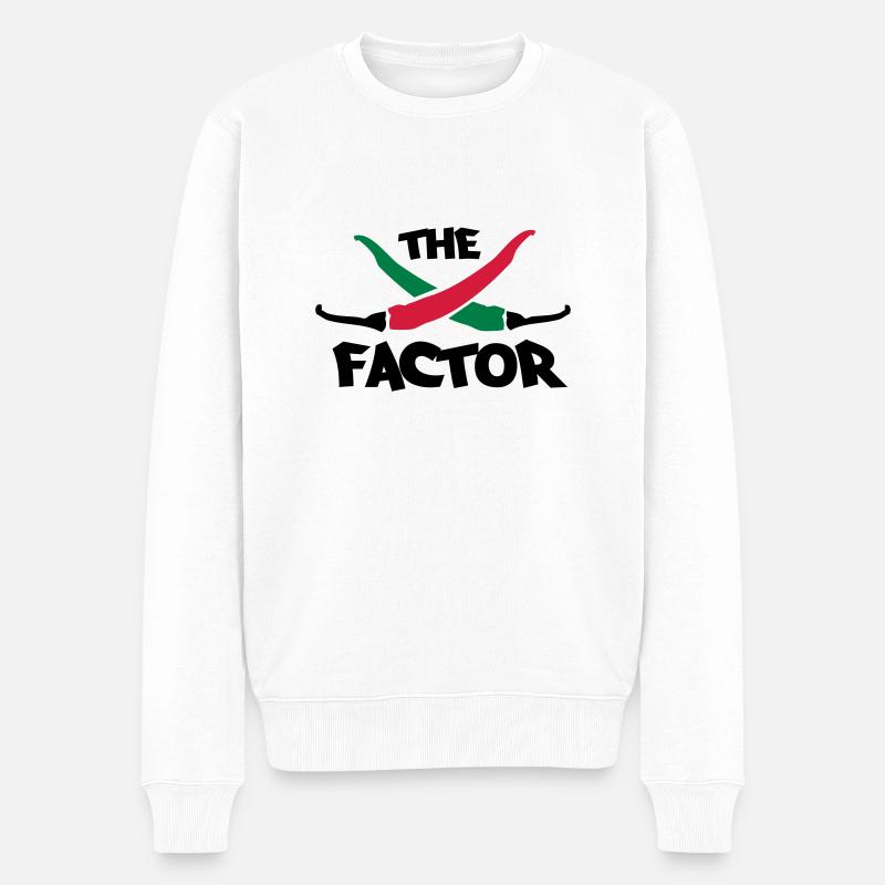 The chilli factor - Pull Premium bio Homme - blanc