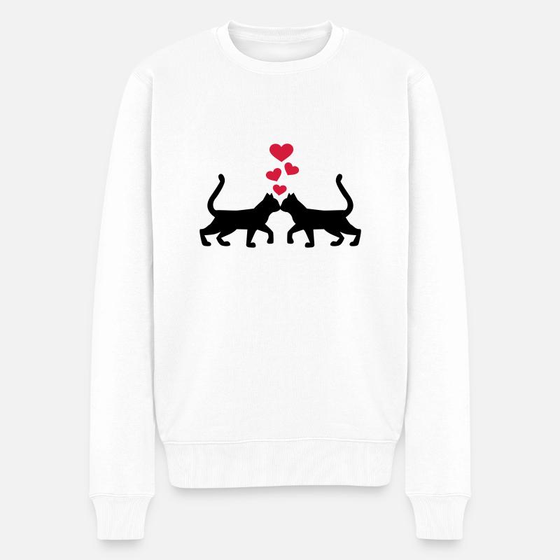 Chat - Pull Premium bio Homme - blanc