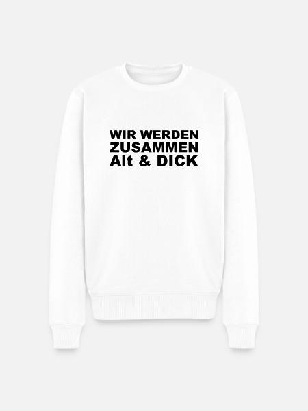 Zusammen alt & dick - Männer Premium Bio Pullover - Weiß