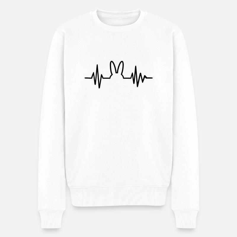 Lièvre - Pull Premium bio Homme - blanc