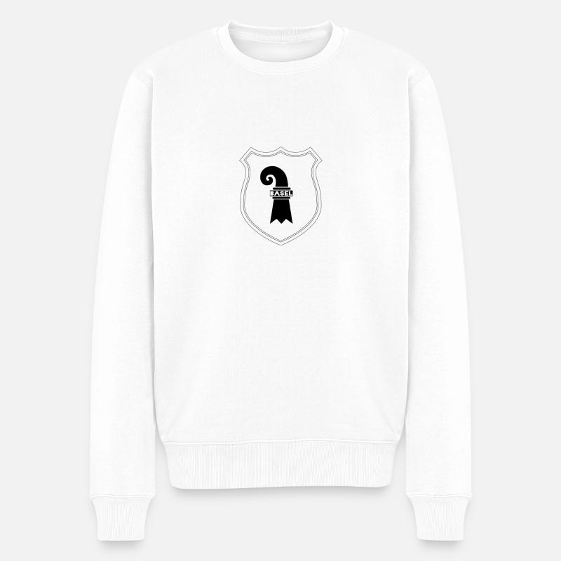 Armoiries de Bâle - Pull Premium bio Homme - blanc