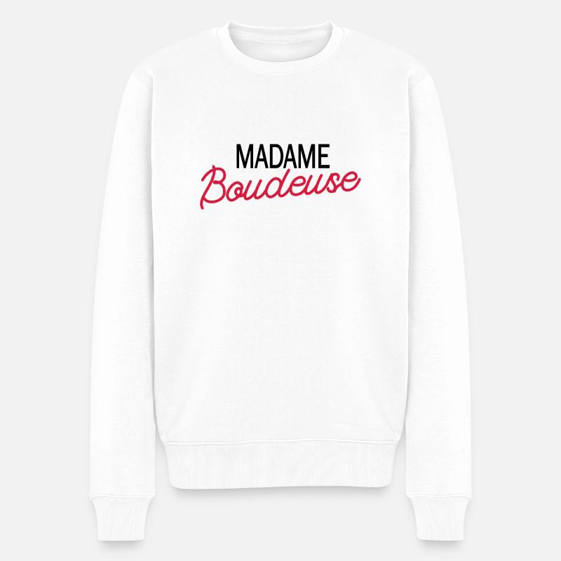 madame boudeuse - Pull Premium bio Homme - blanc