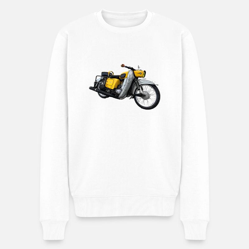 MZ ES 125 150 Motorrad - Männer Premium Bio Pullover - Weiß
