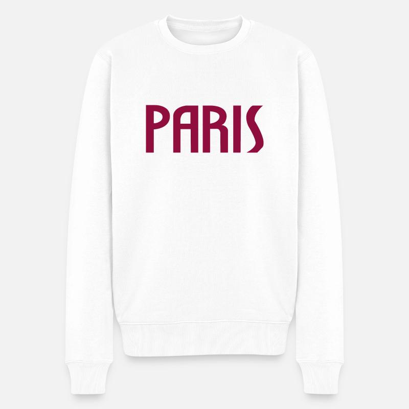 Paris - Pull Premium bio Homme - blanc
