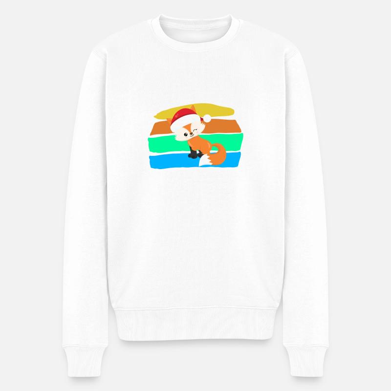 Renard - Pull Premium bio Homme - blanc