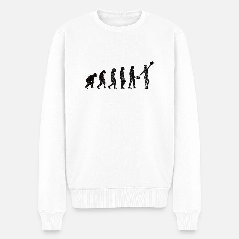 Cheerleaderin Cheerleading Cheerleader Geschenk - Männer Premium Bio Pullover - Weiß