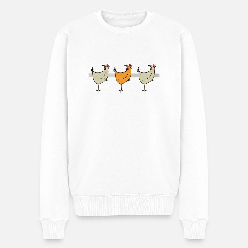 Design de Pâques - Pull Premium bio Homme - blanc