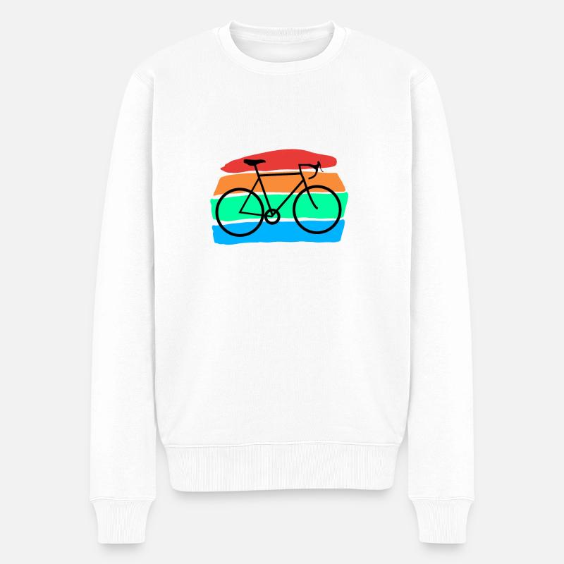 Bicyclette - Pull Premium bio Homme - blanc