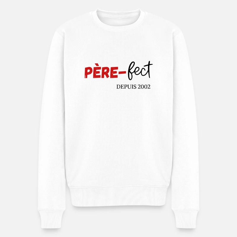 Père fect Depuis 2002 - Pull Premium bio Homme - blanc