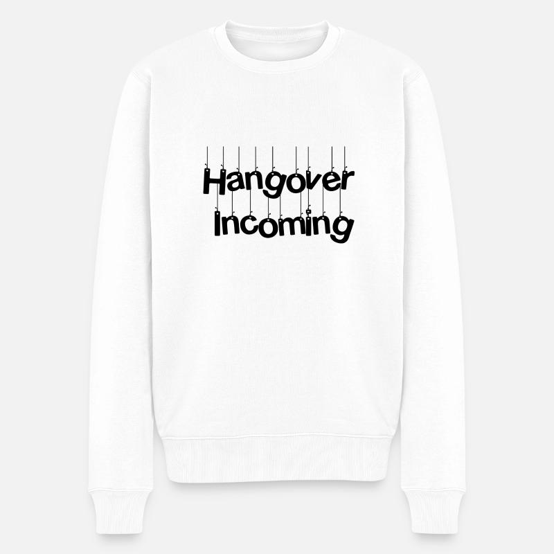 Hangover - Männer Premium Bio Pullover - Weiß
