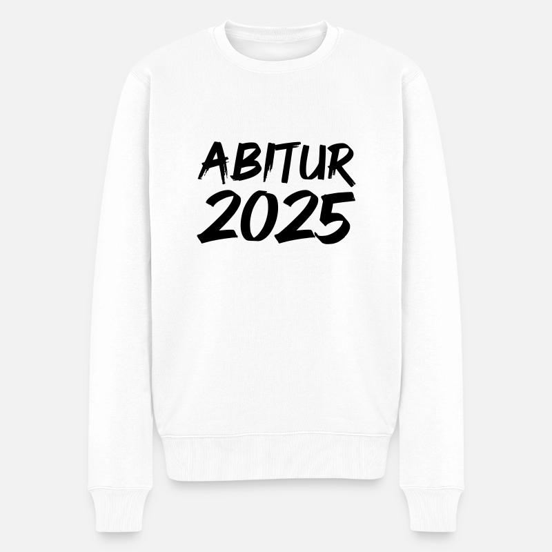abitur 2025 - Männer Premium Bio Pullover - Weiß