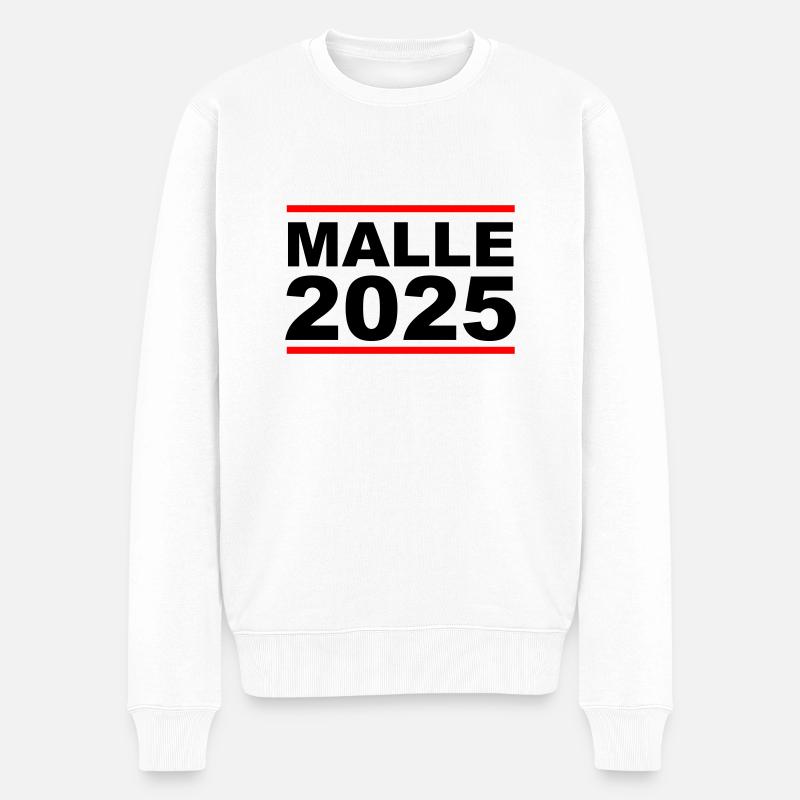 MALLE 2025 - Pull Premium bio Homme - blanc